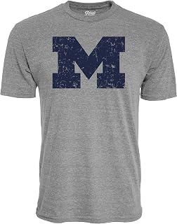 Blue 84 NCAA Mens NCAA Officially Licensed Tri-Blend T-Shirt Vintage Icon Team Color