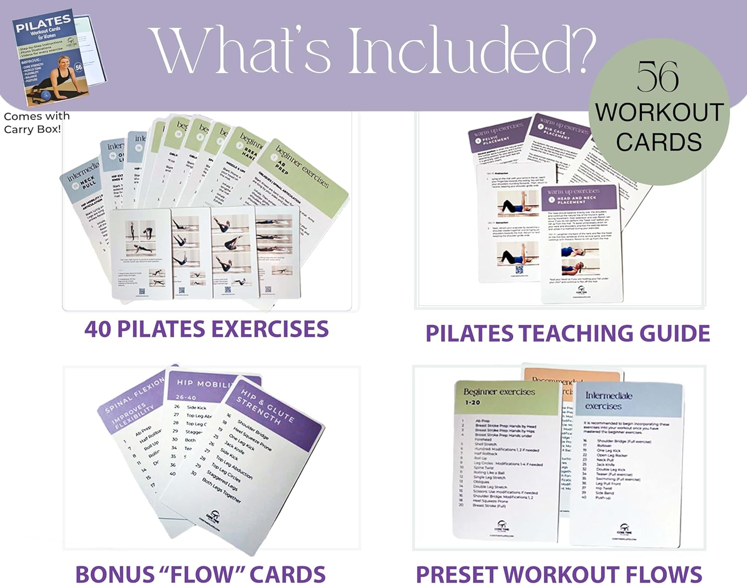 Pilates Ring Set- Pilates Workout Cards, Pilate Ring, and Resistance Band Set.