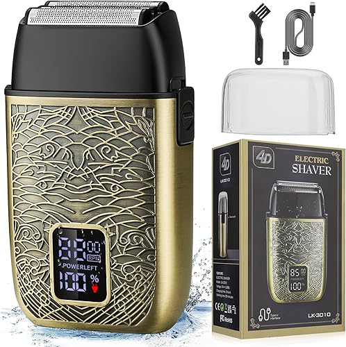 Miniatura 8 de Cortapelos profesionales para hombre, afeitadoras eléctricas, maquinilla de afeitar cortadora de pelo con hoja en T, recortadora de barbero