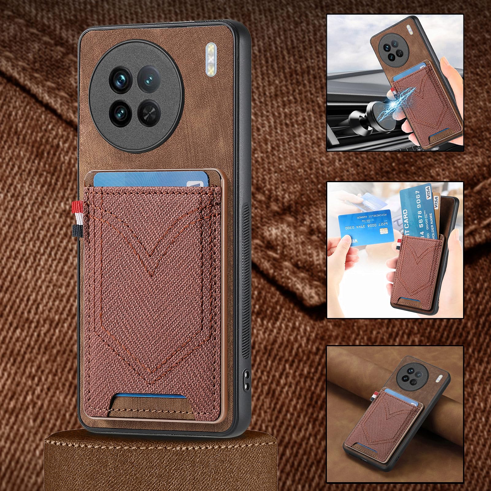 Amazon.com: Compatible with Vivo X90 Pro 5G Case,with Card Slot