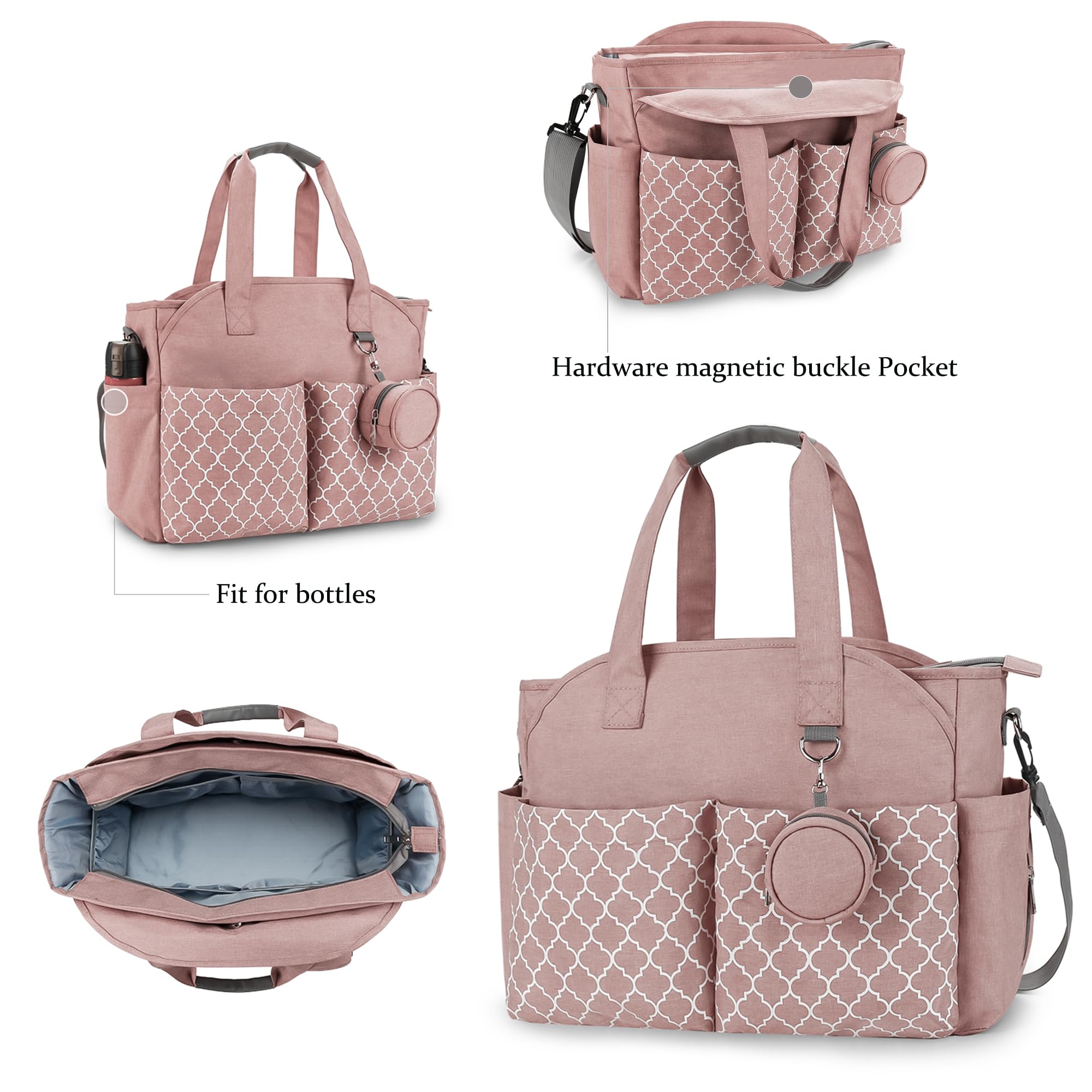 Korolev Nurse Bag for Work, Nurse Tote Bag, Nursing Bag with Multiple Pockets for Nurse and Working Women