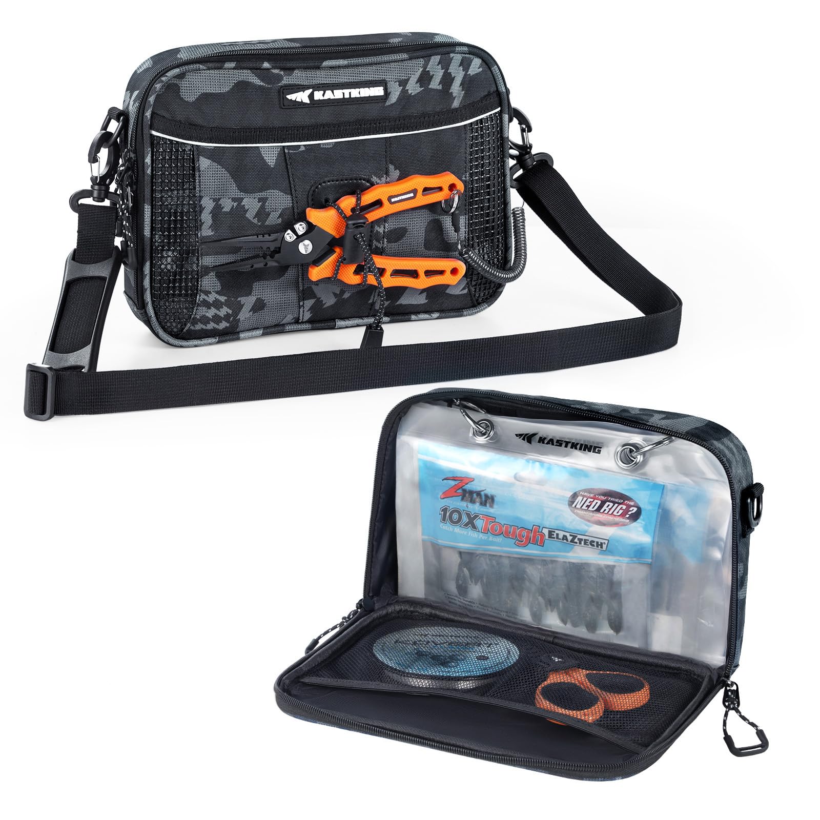 KastKing BaitSpace Detachable Tackle Bag, Soft Plastic Bait Storage