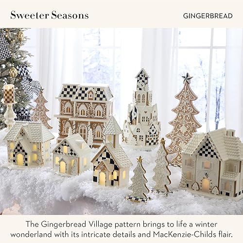 Miniatura 3 de MACKENZIE-CHILDS Juego de 3 portavelas Gingerbread Village