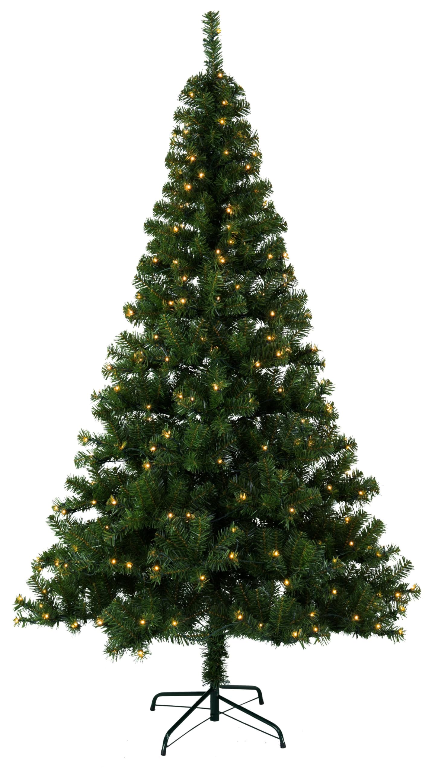 Best Season LED-Weihnachtsbaum 'Ottawa' – 210 Cm, 260 Warmweiße LEDs, Für Innen & Außen (IP44), Inkl. Metallfuß