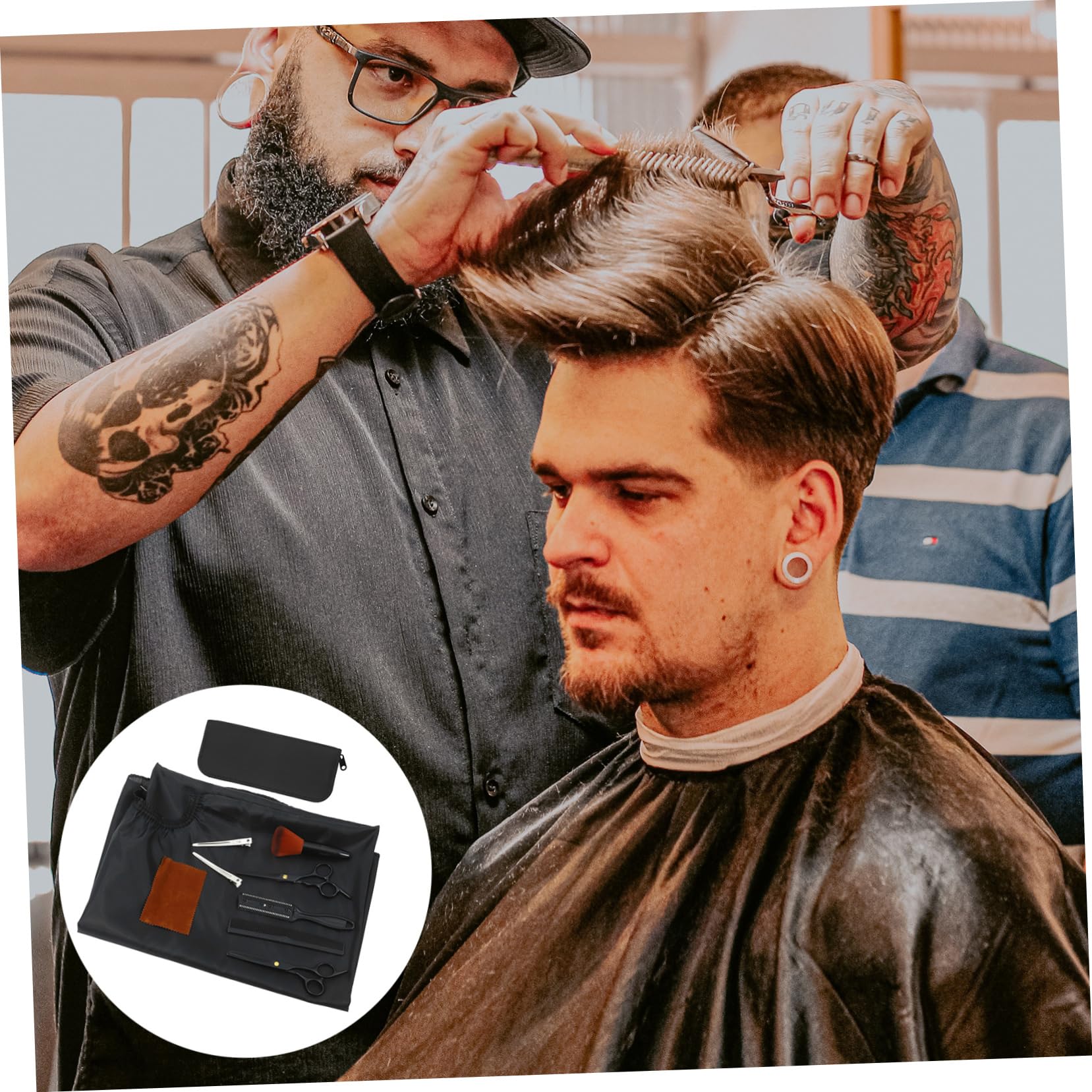 Baluue Tijeras De Corte De Pelo Tijeras Pelo Profesional Peine Herramientas De Peluquería
