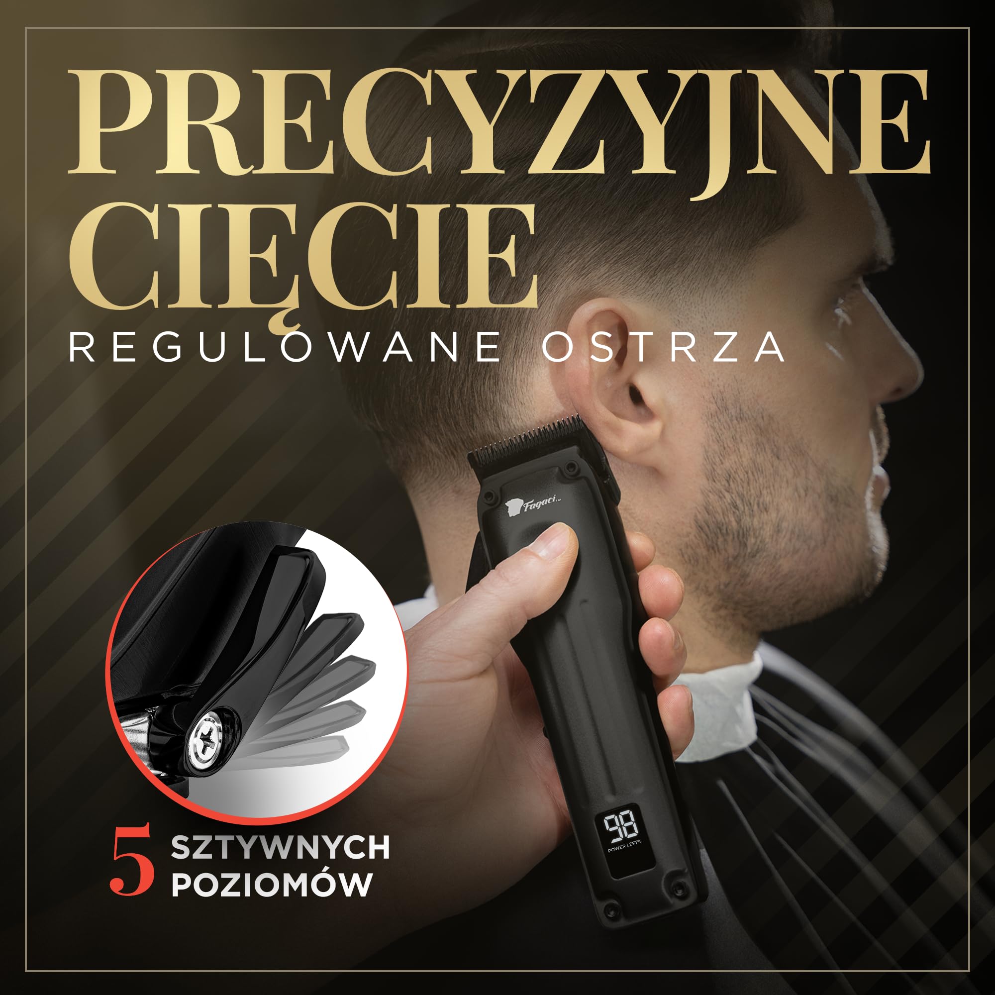 Fusion maszynka do strzyżenia włosów czarna