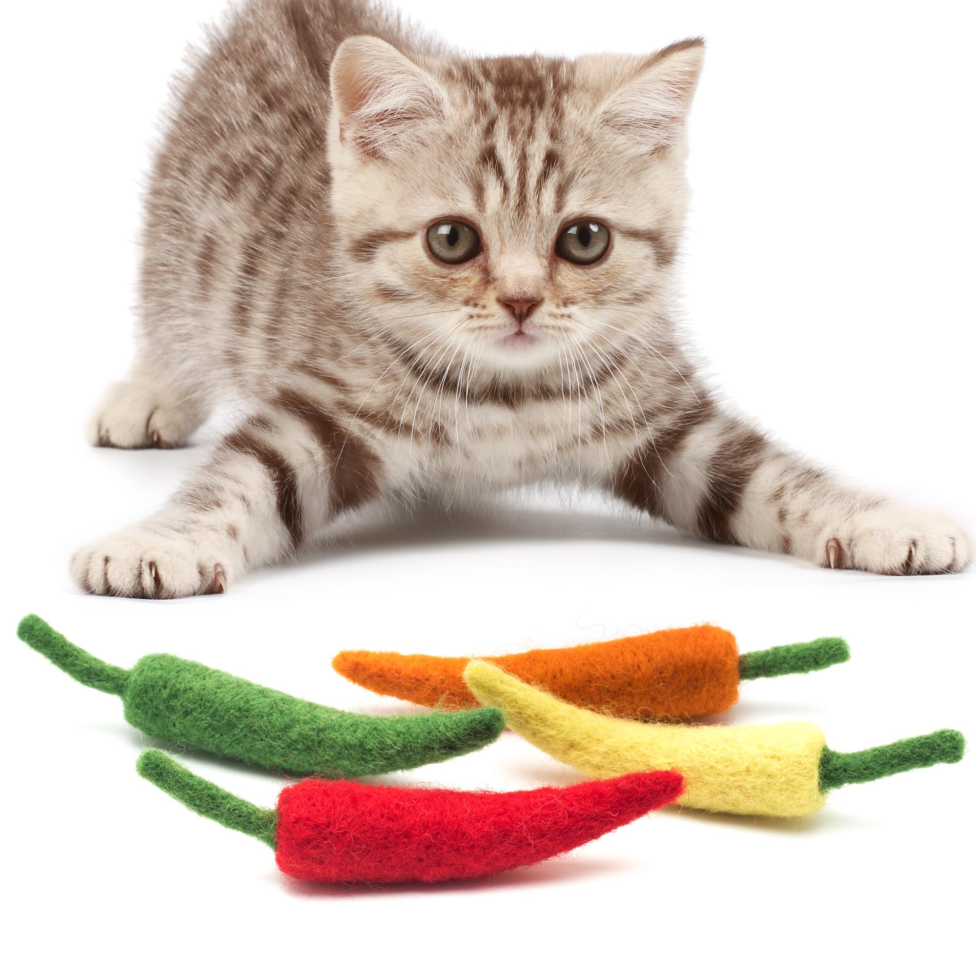 Jouet piment pour chat interactif pour stimuler votre félin à la maison