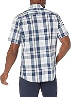 Vista 3 de Tienda Essentials - Camisa de popelina de manga corta y ajuste regular para hombre