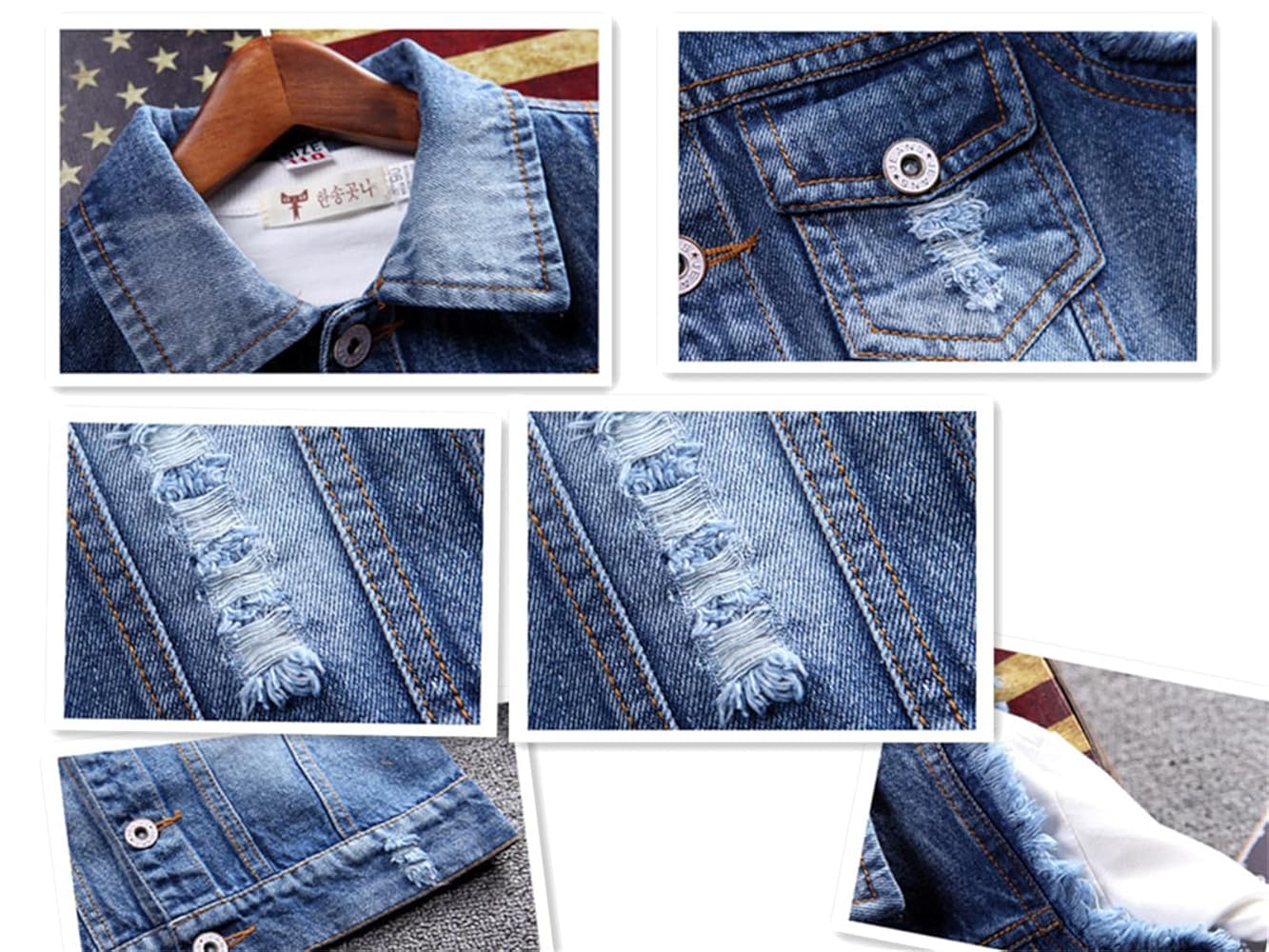 Amazon.com: HYYSXBW Kids Boys Denim Jacket Vest Sleeveless