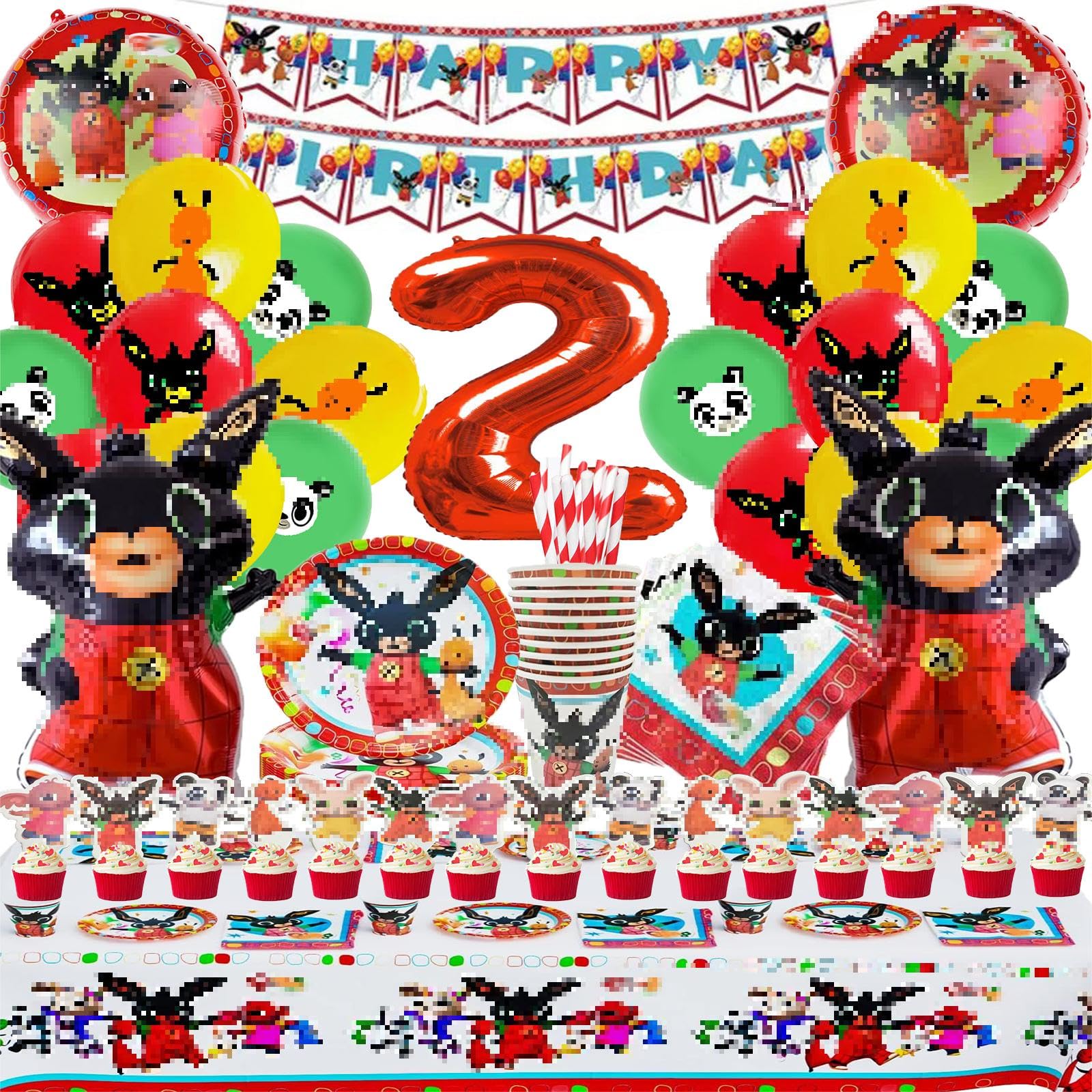 Bemoseng Banner Paper Plates Napkins