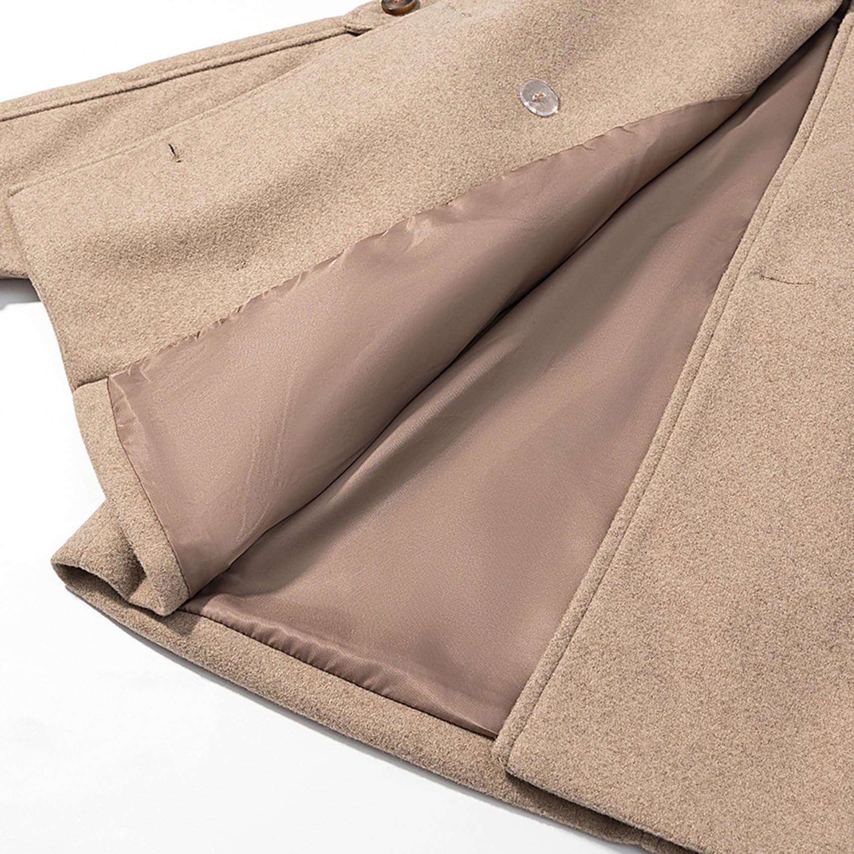 Womens Vintage Blazer Long Sleeve Grid Stand Collar Jacket Formal Office Work Coat — view 8