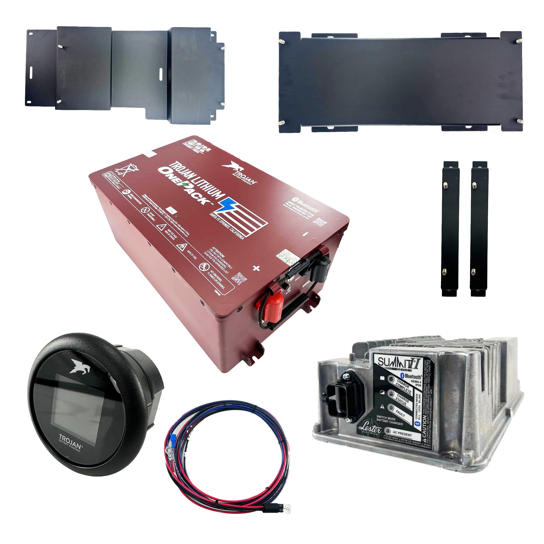 Trojan OnePack 48V 105Ah Lithium Golf Cart Battery Bundle | No Maintenance