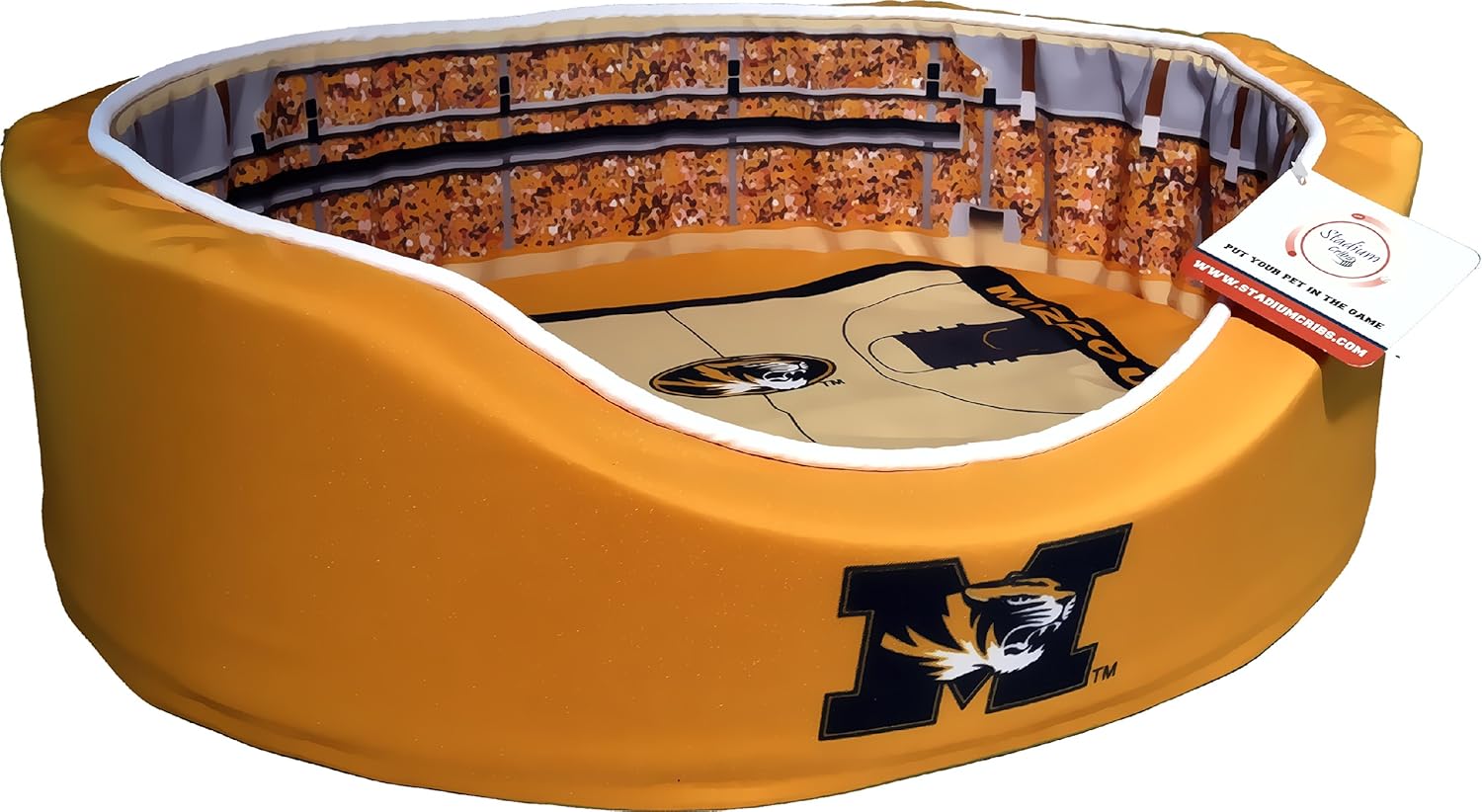 NCAA Missouri Tigers Basketball Arena Pet Beds, 20 x 30-Inch