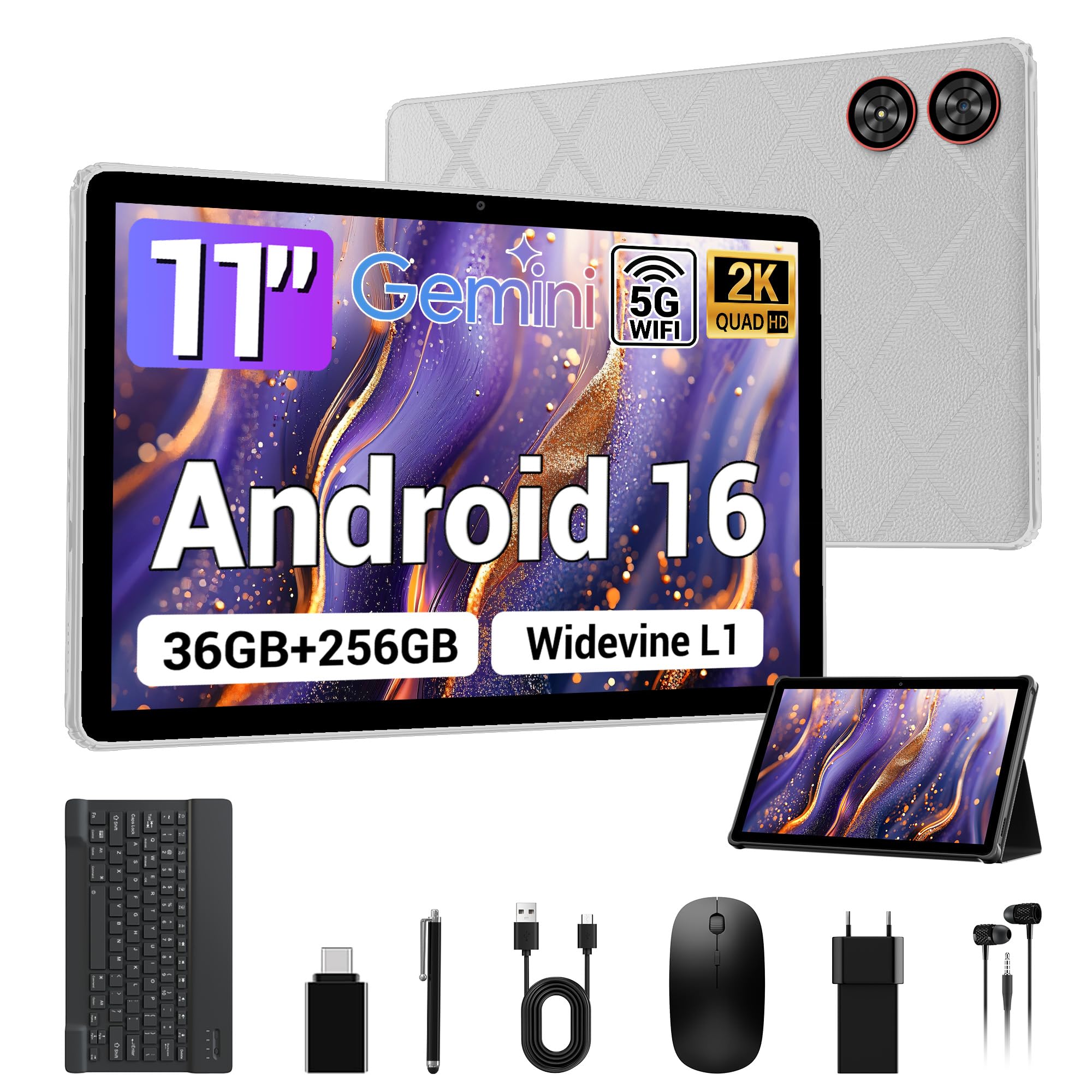 Amazon.com : ROSYVIBE 2026 All-in-One 11 Inch Android 16 Tablet
