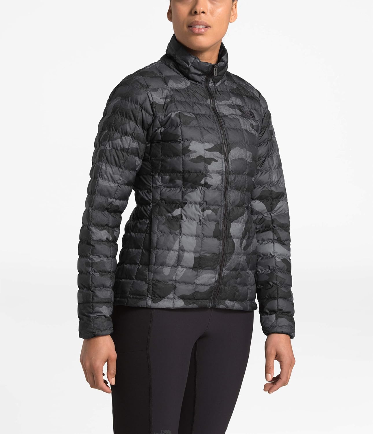 THE NORTH FACE Womens Thermoball Eco Insulated Jacket X-Small Tnf Black Waxed Camo Print