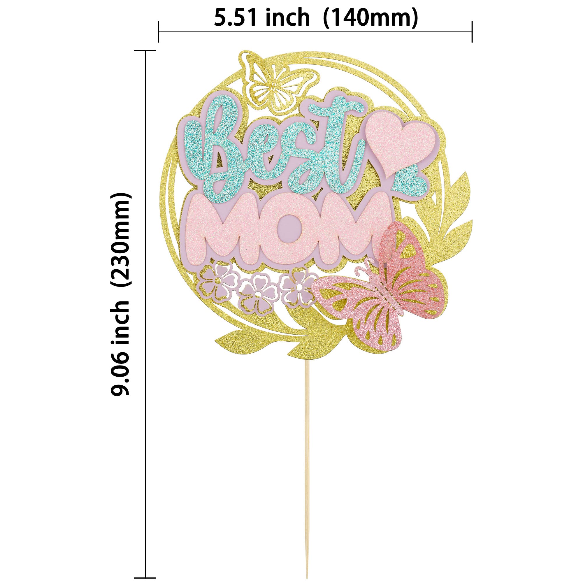 Jrzyhi 11 topper per torta a forma di farfalla con decorazione per torte di compleanno con farfalle e farfalle, decorazioni per feste di compleanno