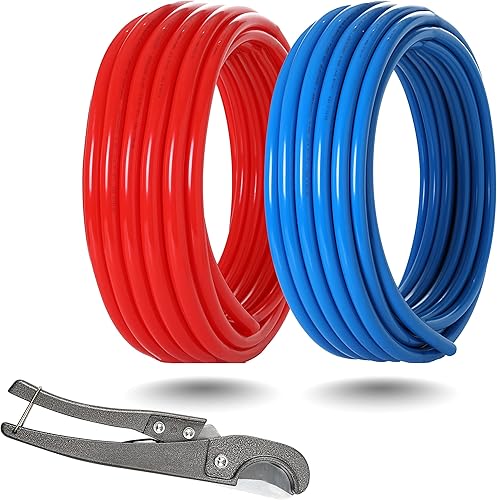 Miniatura 9 de GUOFIS PEX-B - Kit de accesorios para tuberíaPEX 12 pulgada 2 rollos azules y rojos cada uno de 100 pies 200 pies tubos PEX con 30 accesorios de