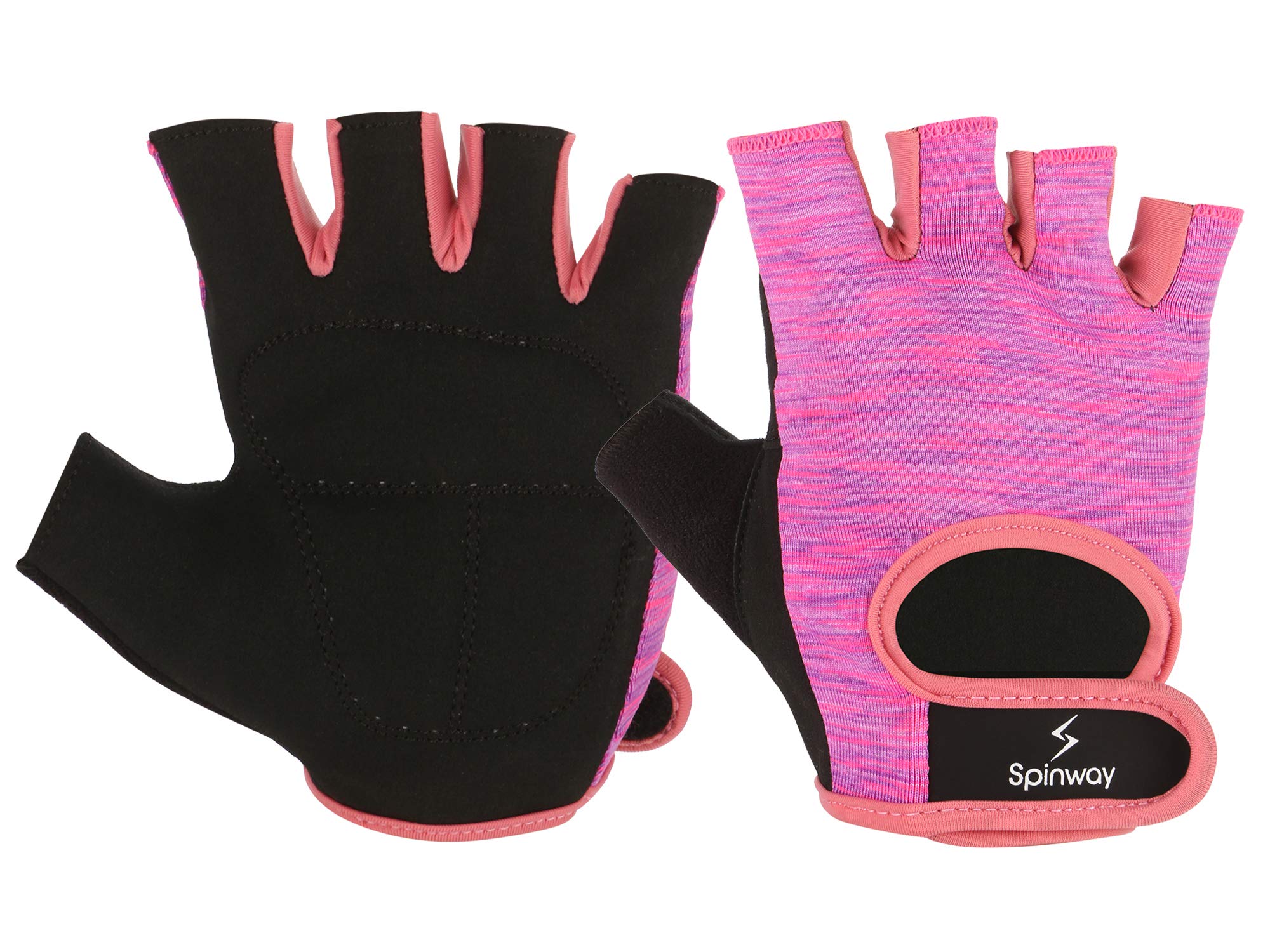 spinway Polyster Mesh Towel Fabric with SBR Weight Lifting Gym Gloves for Women|Padded |Flip Cuff | Workout Fitness Exercise Size -S Color Pink and Black (B07M89JZZ4) Amazon Price History, Amazon Price Tracker