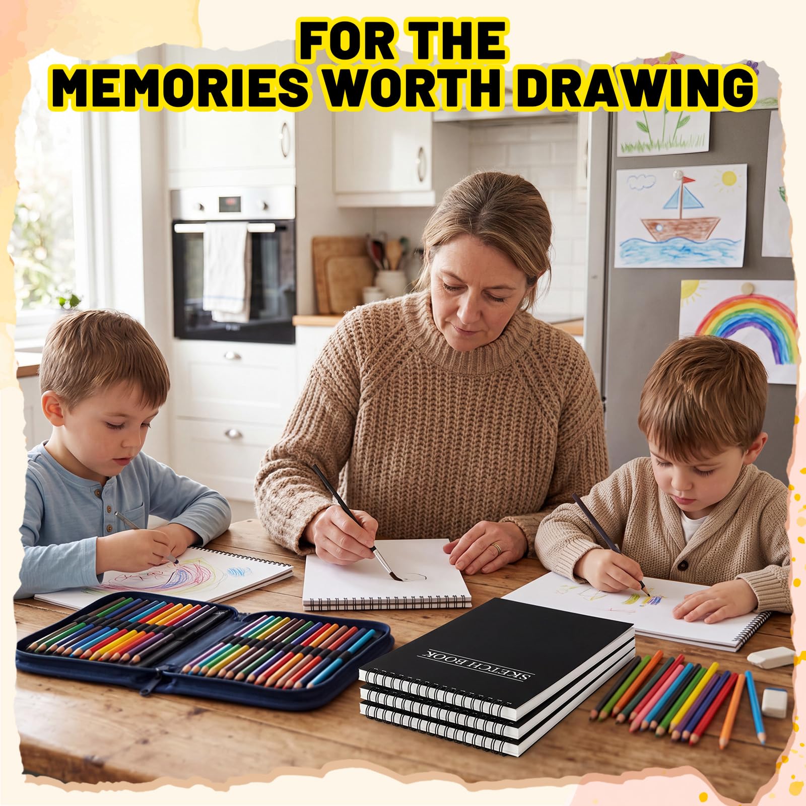 Fulmoon Paquete de 30 cuadernos de bocetos a granel de 5.5 x 8.5 pulgadas, 70 libras/100 g/m², 900 hojas, sin ácidos, cuaderno de bocetos a granel para pintar, bloc de dibujo para principiantes