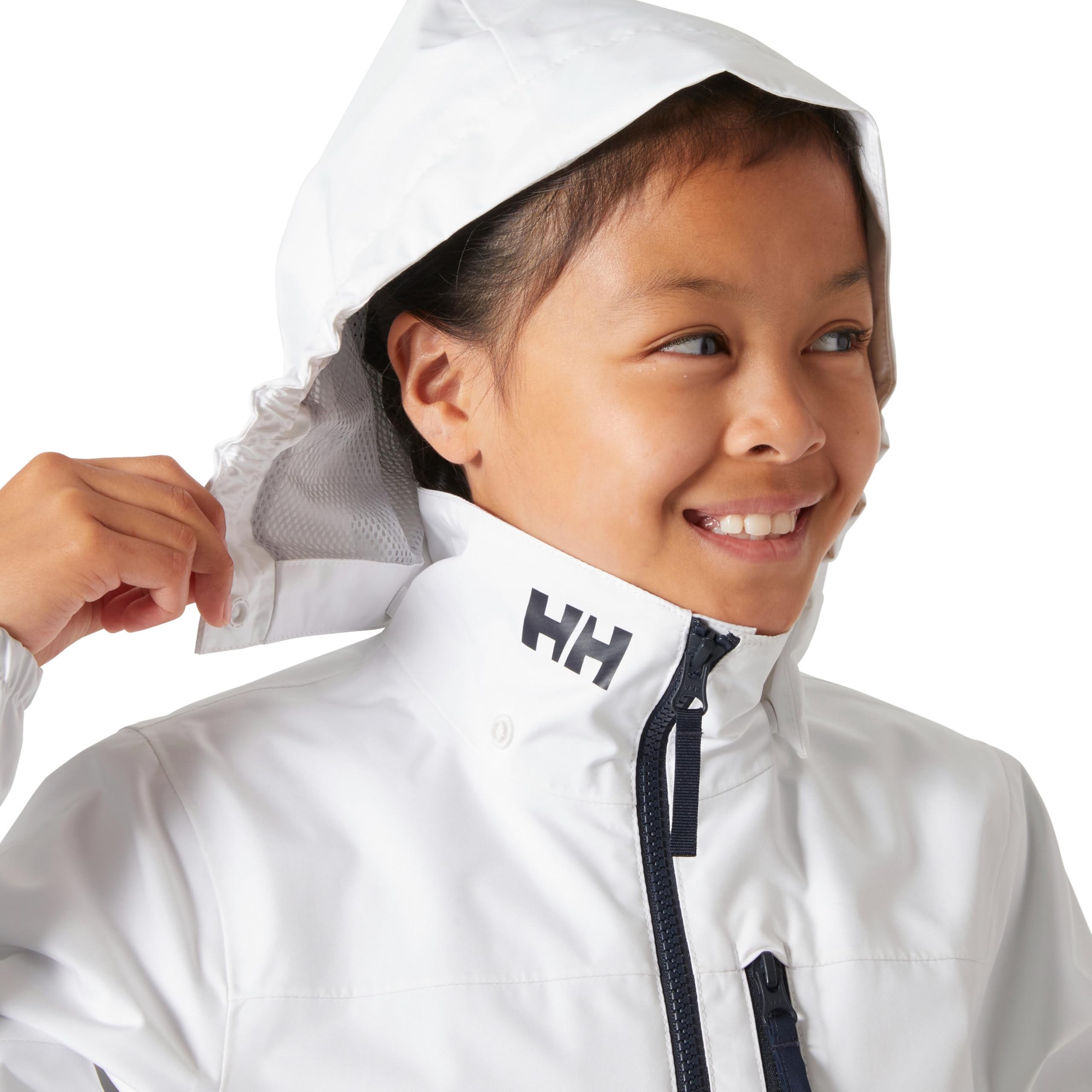 Helly Hansen Junior Unisex Jr Crew Hooded Jacket, White, 146