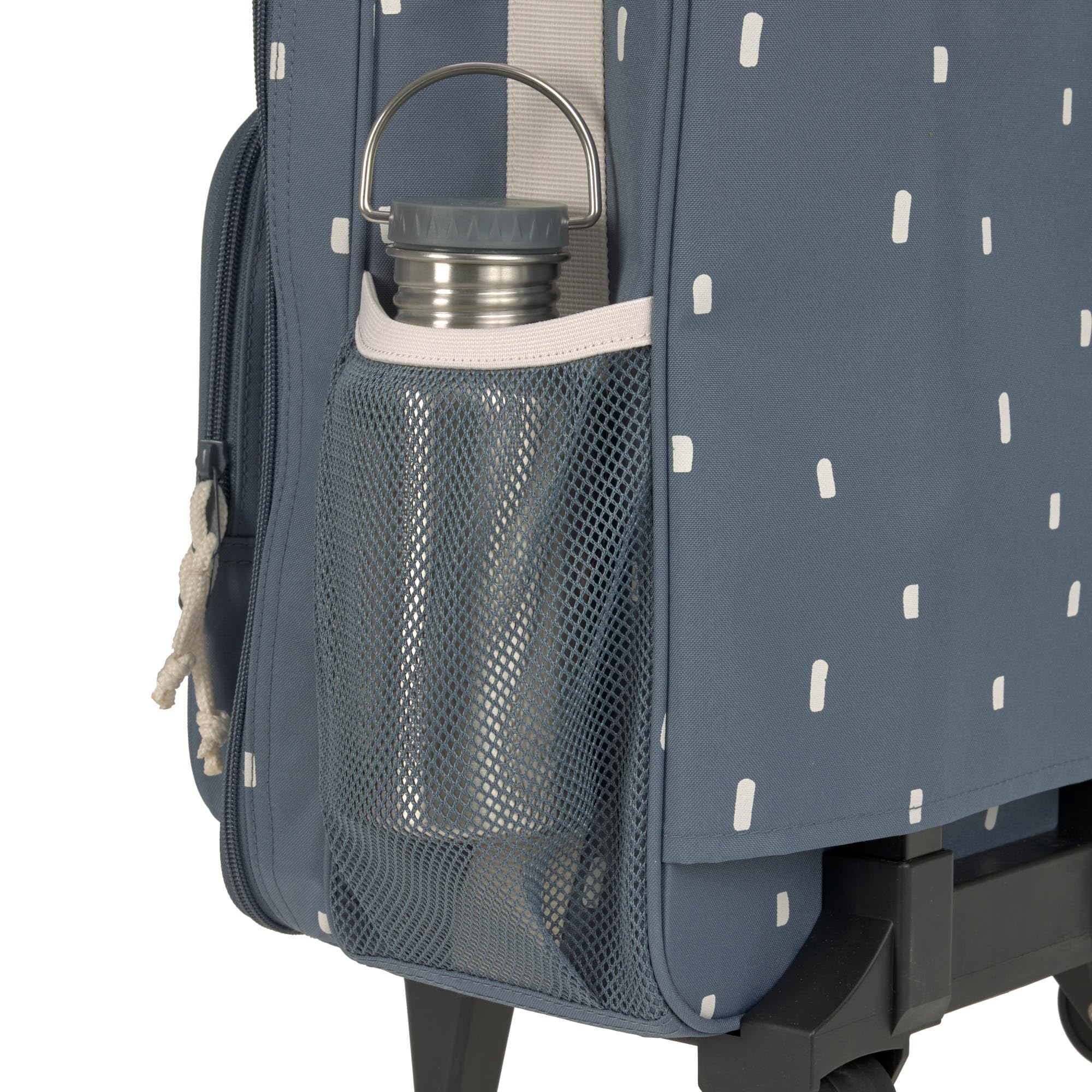 Lässig Valise pour Enfants Trolley Valise de Voyage avec Barre télescopique et roulettes Bagage à Main/Trolley Happy Prints Midnight Blue