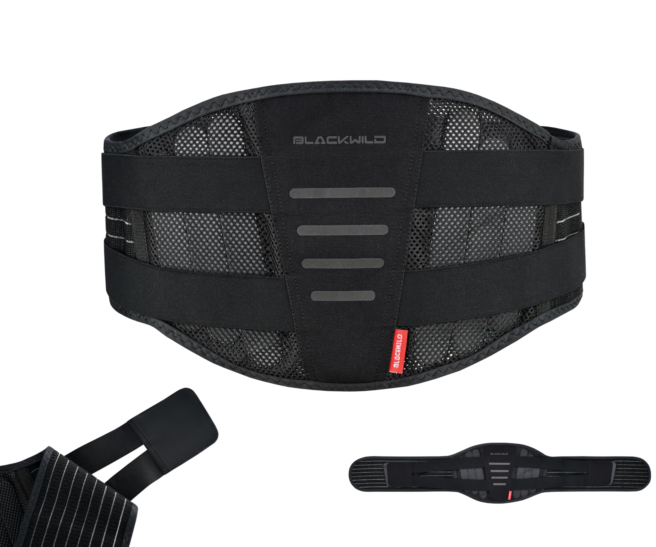 BLACKWILD Ceinture de soutien dorsal et ceinture de soutien lombaire pour homme et femme | Ceinture lombaire anti-transpiration pour perte de poids, soulagement de la douleur, correction de posture et