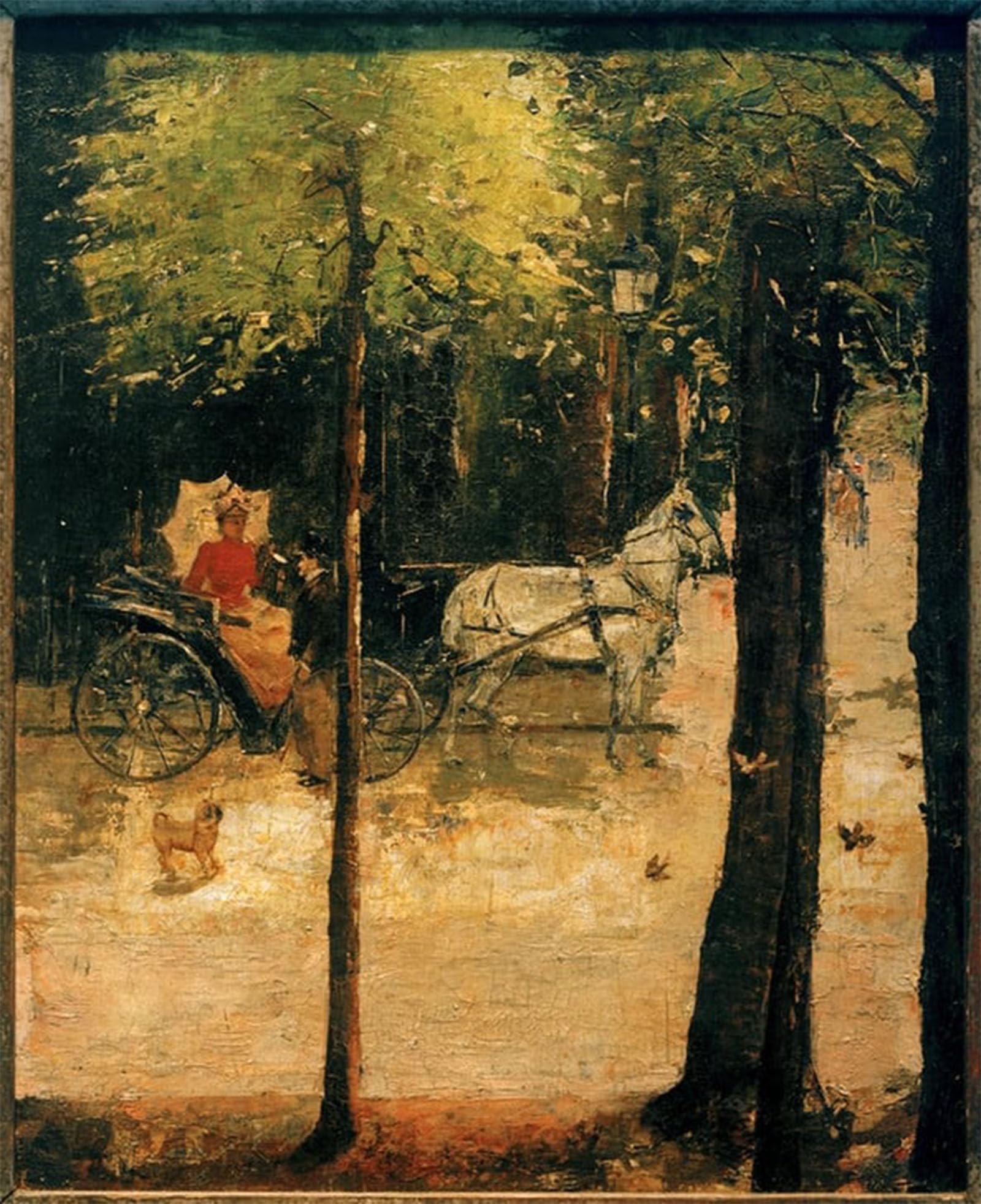POSTERIIk Famous Animal Posters Vintage Picture Spring in the Tiergarten by Lesser Ury Modern Wall Decor for Home Decor 60x90cm