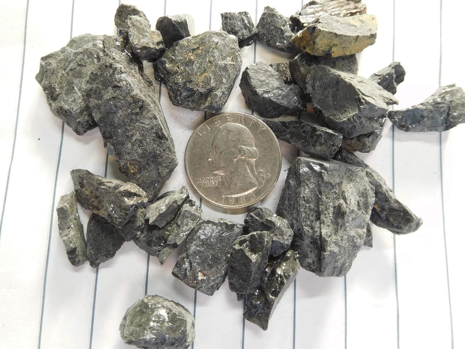 Black Tourmaline - Large Under 1" no Powder - 100% Black Tourmaline Life+Love! Grounding Protection Healing! lu1(9 Ounces) : Beauty & Personal Care