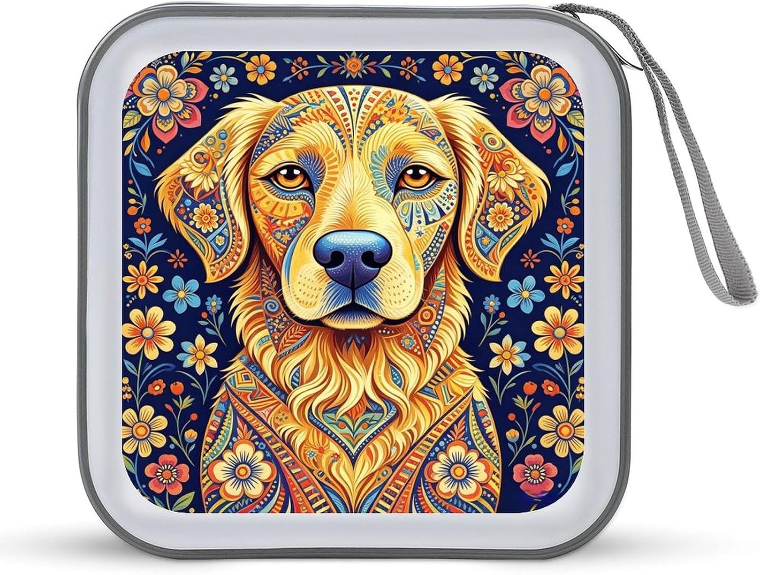Trippy Dog CD Case CD Storage Box DVD Sleeves