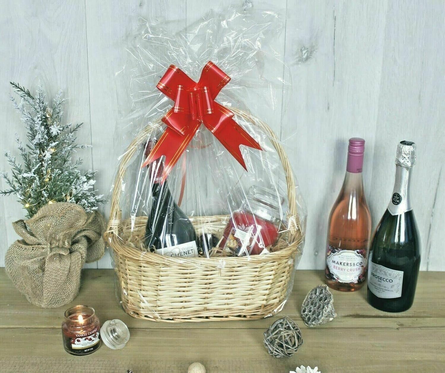Marco Paul Create your own gift basket hamper baskets for gifts empty Large Basket with Tall