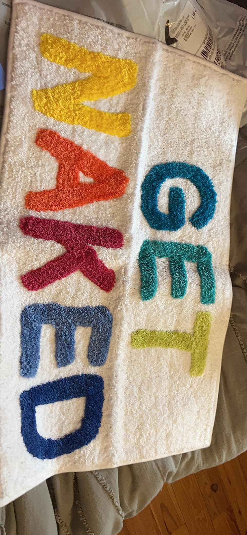 7/mo Finance Evovee Get Naked Bath Mat Pink Funny Cute Bathroom Rugs