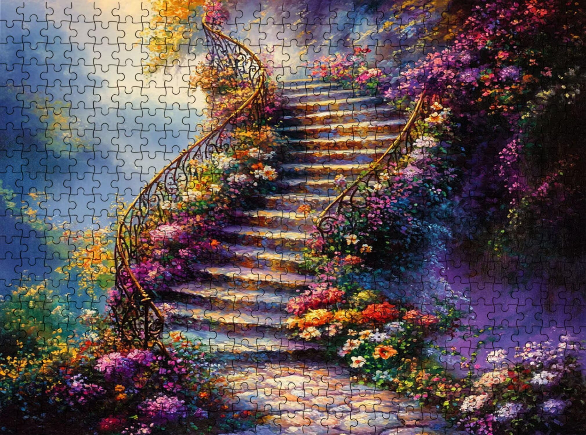 rêve Paysage Puzzle 1500 Pièces pour Adultes, Format 87 x 57 cm, Challenge Casse-Tête de Famille, Loisirs Créatifs et Relaxation, Pièces Robustes avec Lettres au Dos, Décor Murale Salon f0-786