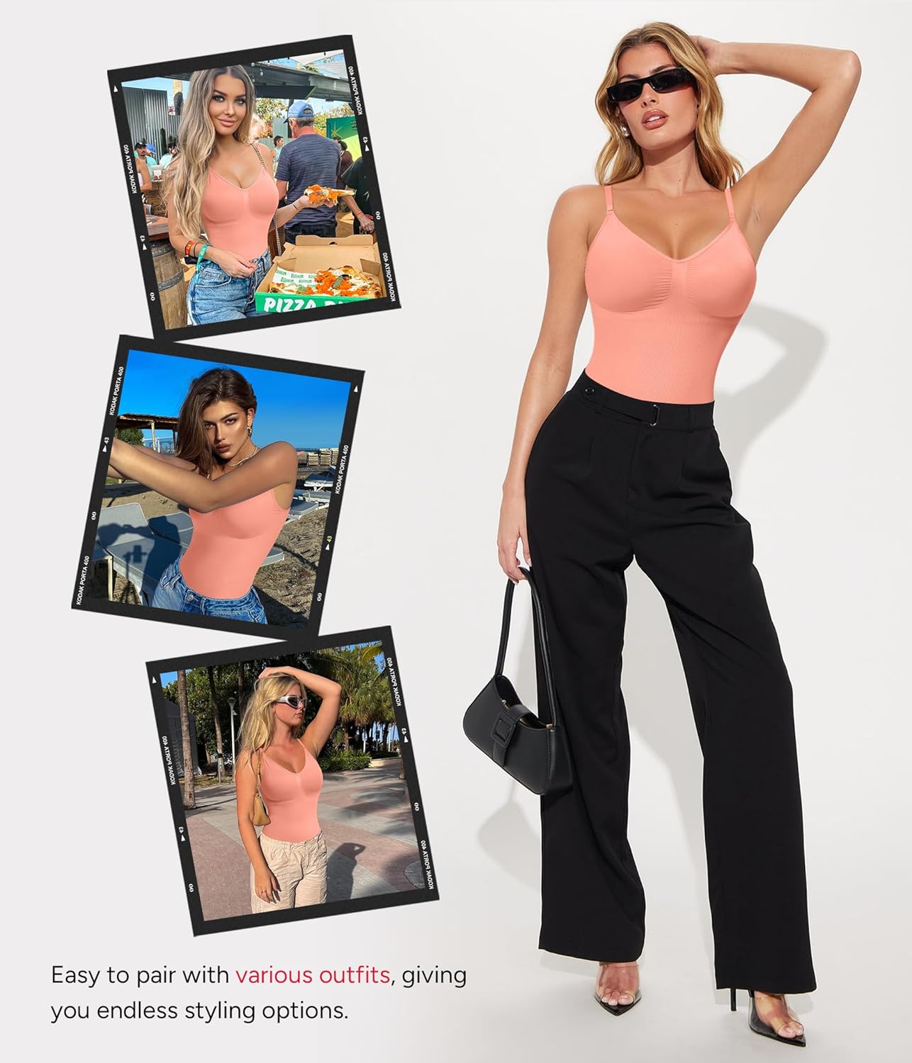 Nebility Shapewear for Women Tummy Control Shapewear Bodysuits Seamless Body Shaper Waist Trainer Body Suit - Image 7