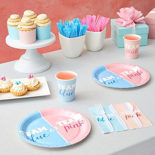 Vista 115 de 144 piezas Corgi suministros para fiestas, decoraciones de cumpleaños de perro con platos de papel, servilletas, tazas y cubiertos (sirve 24)