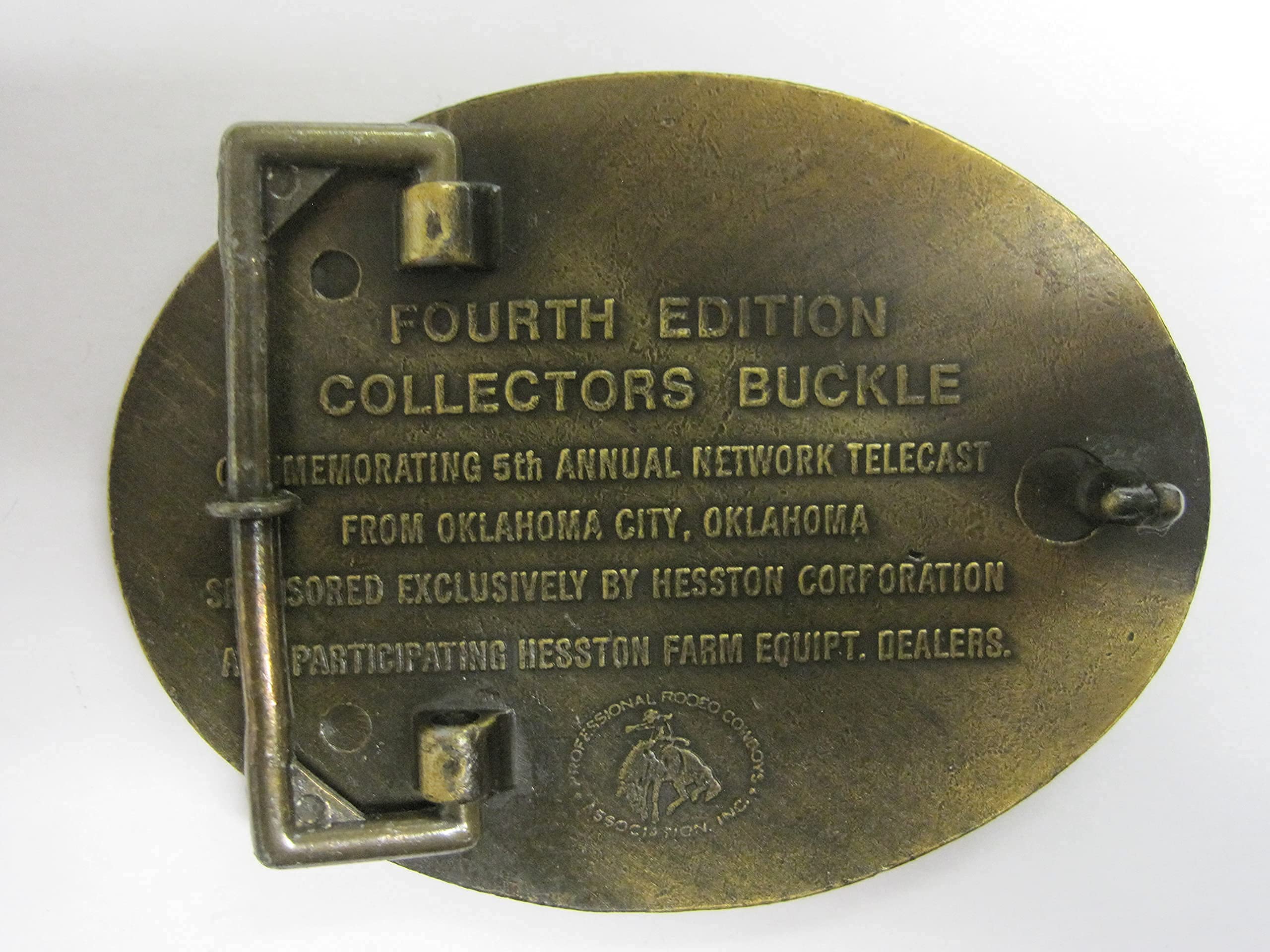 Boucle De Ceinture Vintage NFR Hesston, Finales Nationales Rodéo 1978, Neuve