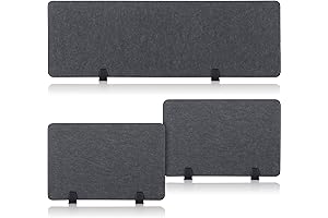 3 Pcs Acoustic Desk Dividers for Privacy and Sound Absorption