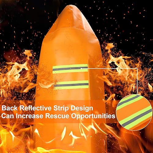 Vista 16 de DIBBATU Manta de fuego para el hogar y la cocina, mantas de emergencia para el hogar, mantas de emergencia ignífugas para casa, manta ignífuga, Rojo