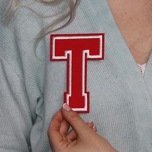 Miniatura 367 de Parches de letras termo-adhesivas de alta calidad – Lindas letras para ropa – Parche universitario para ropa – Letras bordadas de 4 1/2 parches