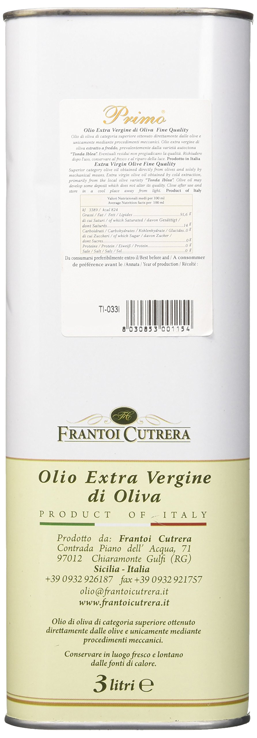 Frantoi Cutrera Olio Primo Fine Quality Monti Iblei - 3000 ml