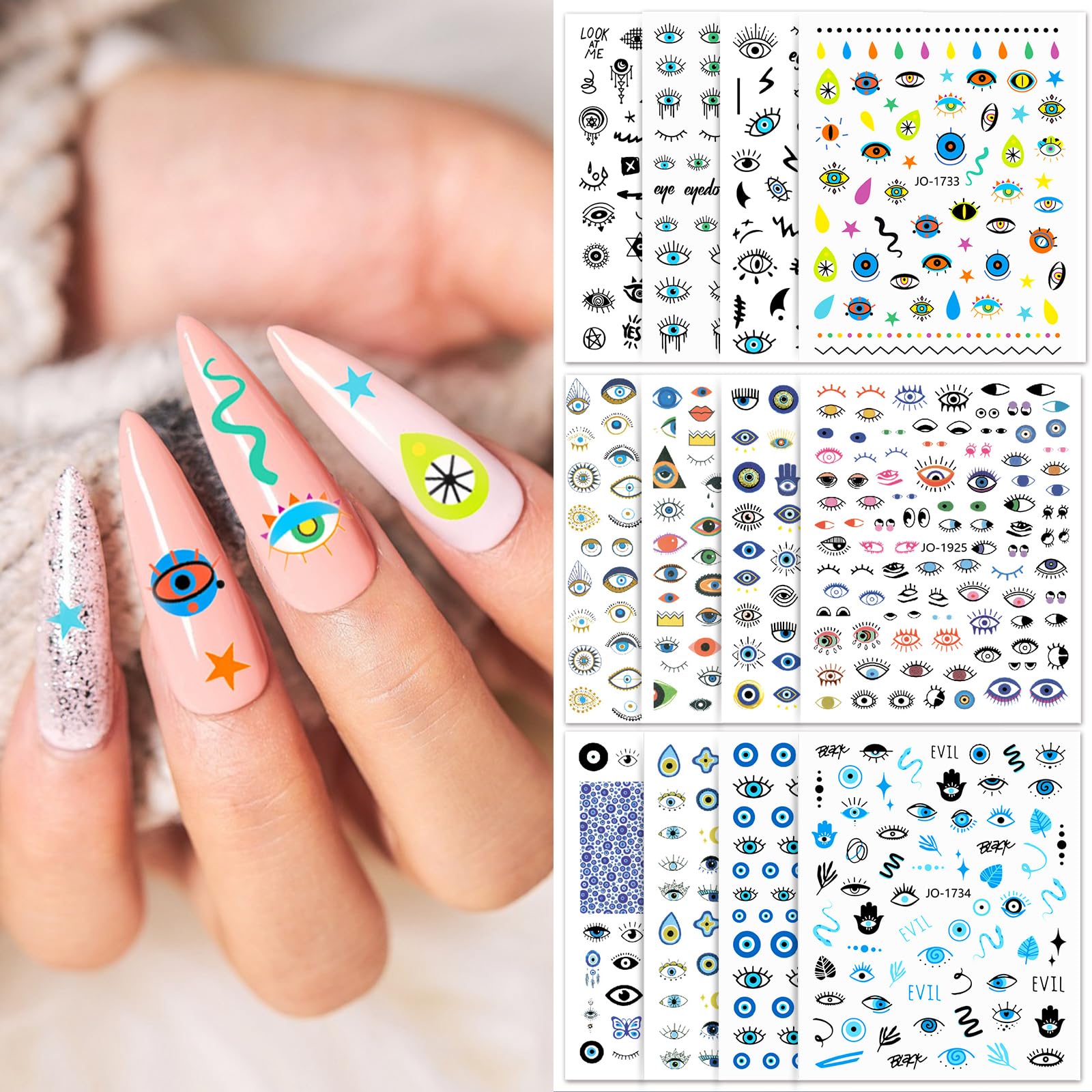 Wall Vinyl Decal Yoga Hamsa Eye Amulet Buddhism Home Interior Decor Un - Foto 2