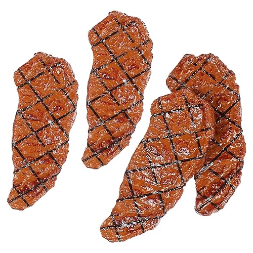 4 Pcs Fake Steak Play Food Set, Realistic Steak for