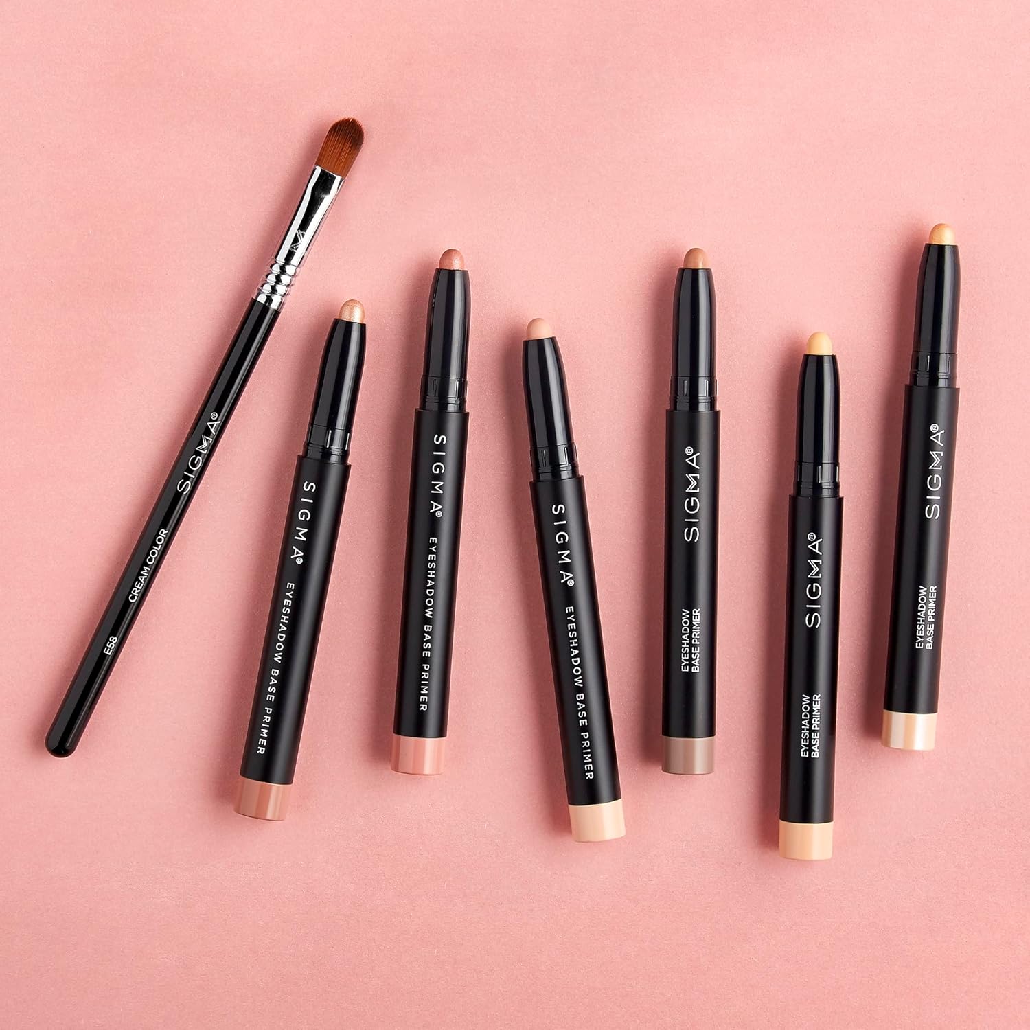 Sigma Beauty Eyeshadow Primer Base – Professional Grade Eye Primer Crayon w/Retractable Tip for Long-Lasting Makeup & All-Day Color Payoff, Prevents Creasing (Bubbly, Pinky Peach Champagne Shimmer) - Image 8