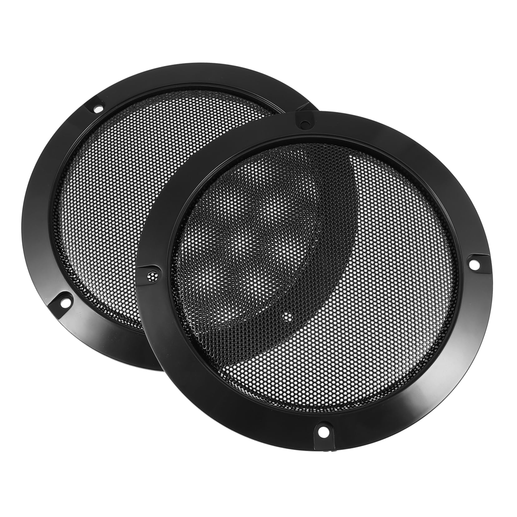KONTONTY 2pcs Speaker Cover Car Audio Decoration Net Mesh Grill Cloth Protector