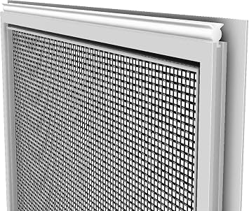 Window Screen Replacement Awning Flanged Screen Awning-CA5. Awning Window Screen Uses Two Leaf Springs and Foam Gasket for a Superior Seal. Flanged for Sleek Fit, Wide Frame for Better Coverage