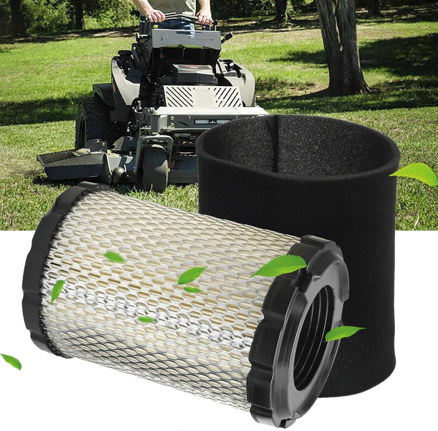 Anxingo 99969-6763 Air Filter & Pre Filter 11029-0034 Replacement for Kawasaki FT730V EFI FT651V FT691V EFI 4-stroke engines, 2PCS