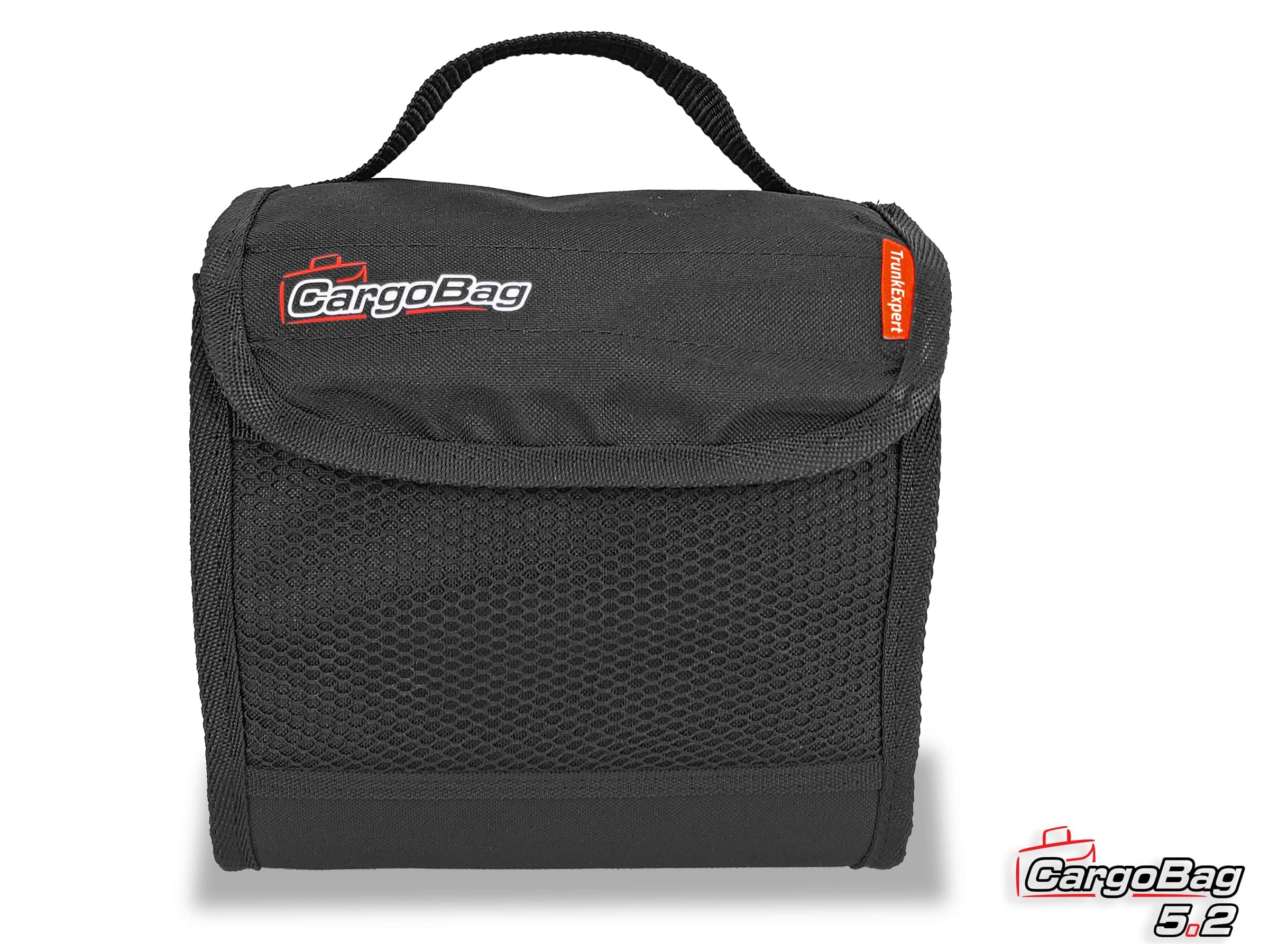 Torba do Bagażnika CargoBag Organizer Uniwersalna Wodoodporna Kordura Łatwy Montaż na Rzep Porządek w Samochodzie Kompaktowa Czarna Poj. 5,2 Litra