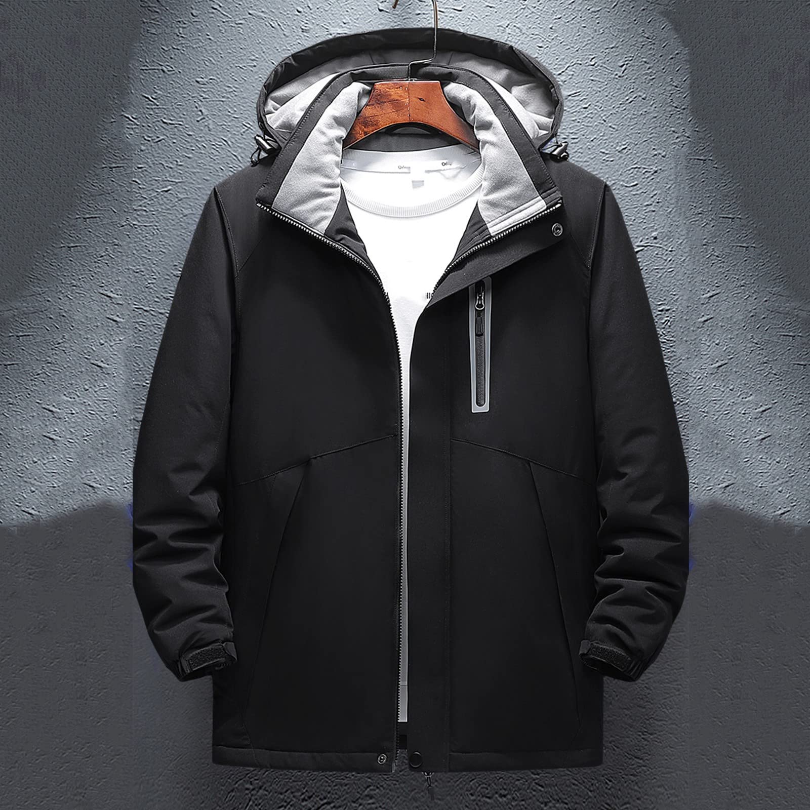 Chaqueta térmica térmica con 8 zonas de calefacción, interfaz USB, para hombre, mujer, invierno, impermeable, cortavientos para trabajo al aire libre, esquí, equitación de moto