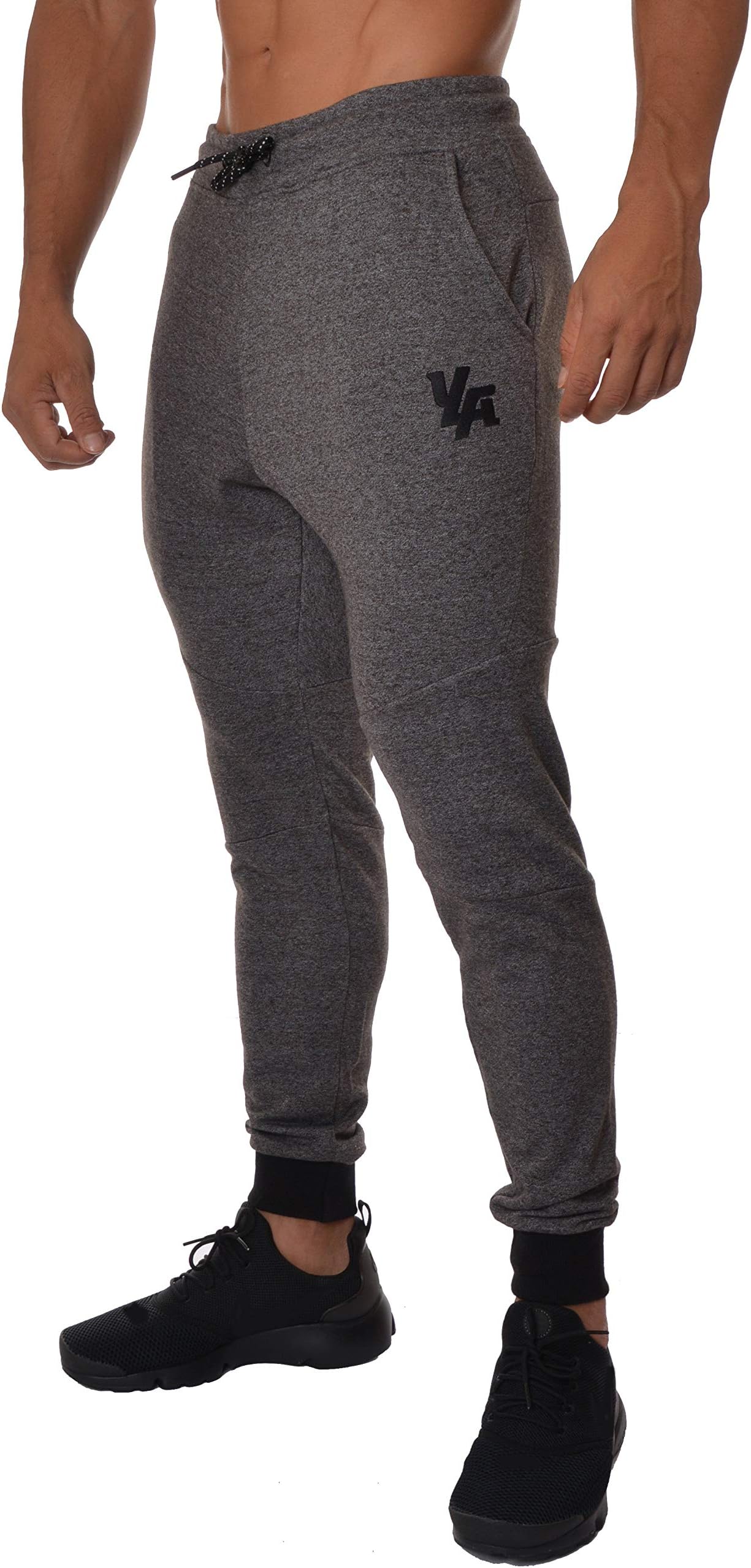 Slim Fit Joggers for Men | French Terry Cotton Skinny Tapered Sweatpants | Gym Sports Activewear Workout Clothes 2o2