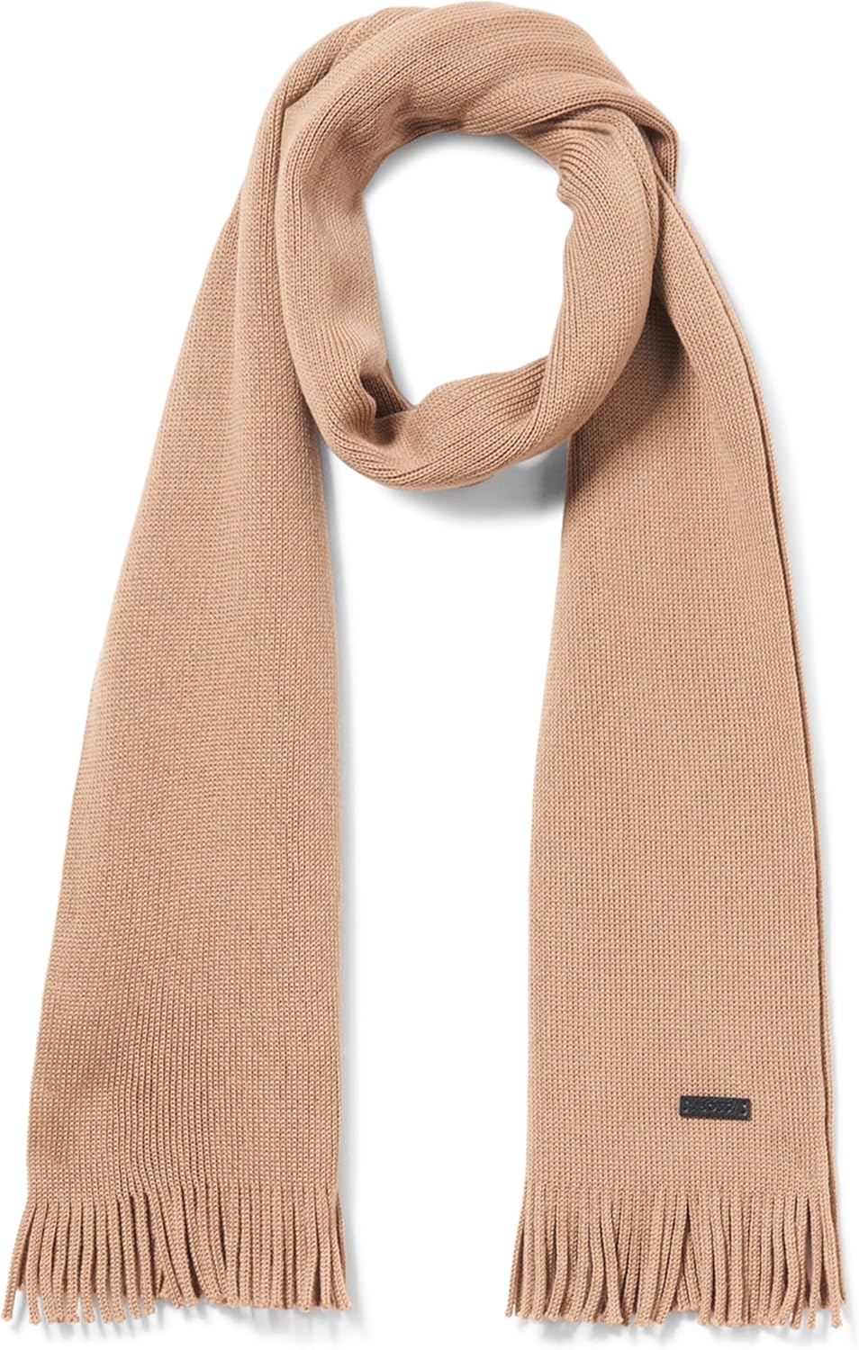BOSS Men's Wool Textured Small Logo Scarf