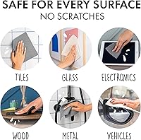 Vista 4 de SUPERSCANDI Paquete de 6 paños de cocina suecos para cocina, 100% biodegradables y compostables, reutilizables, lavables, seguros para alimentos